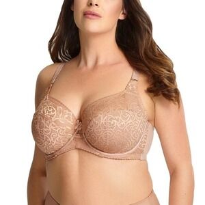$64 Panache 3251 Tango Balconette Underwire Bra, Nude, Size US 36 O - UK K